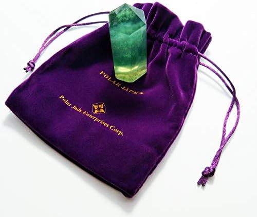 Магически Пръчки от зелен флуорит, Заточени и са Крайни за декор за Медитация върху Чакра на Рейки (размер L-1 бр.)