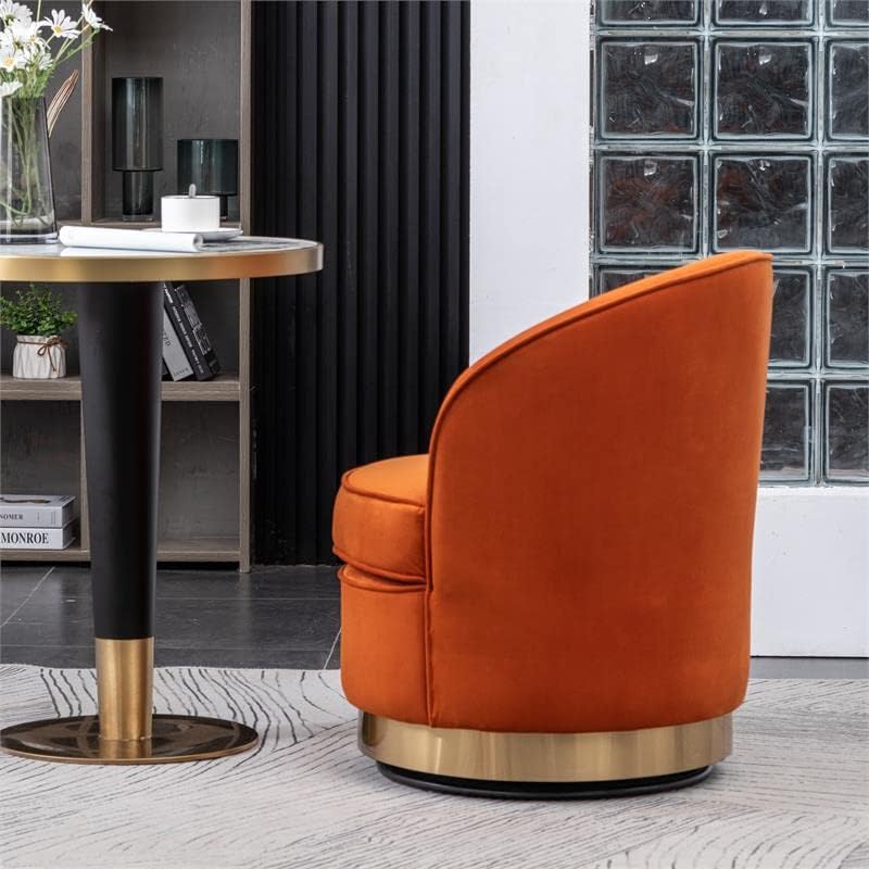 Маси и столове Roundhill Furniture Accent Wania, един стол оранжев