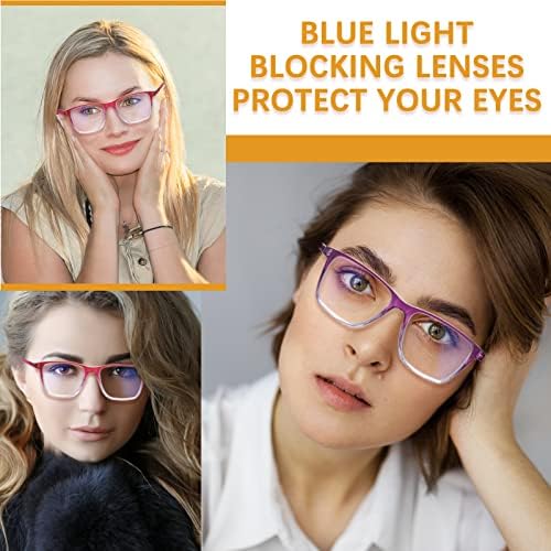 COJWIS, 3 опаковки Прогресивно многофокусных Очила за четене, Нападение от Синя Светлина, за Жени, Мъже, Компютърни