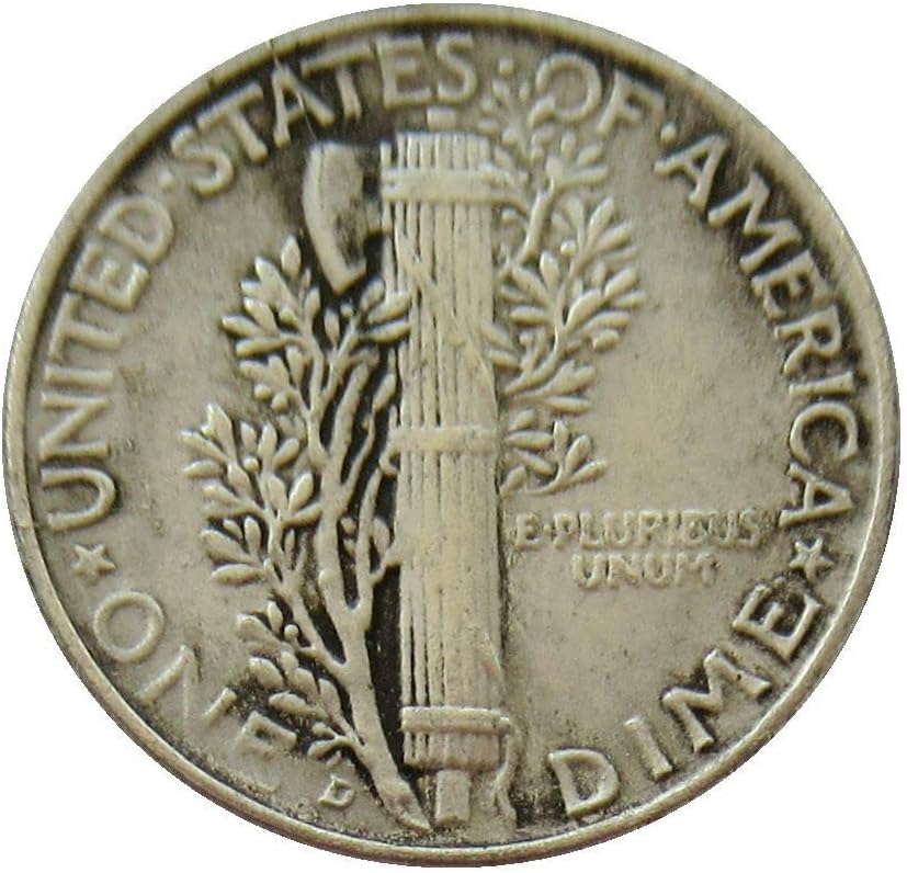 10 Цента от 1917 г., сребърно покритие Точно Копие на Възпоменателни монети