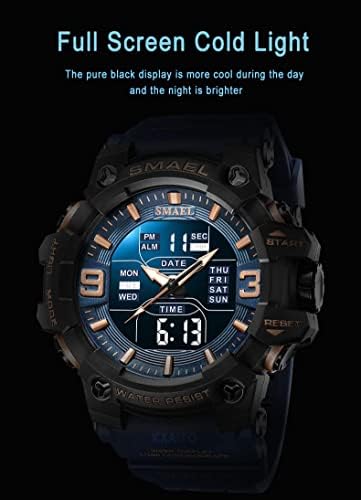 Мъжки часовник Gosasa, Многофункционални Военни Спортни Часовници S-Shock, Led Цифрови Водоустойчив Часовник-Будилник