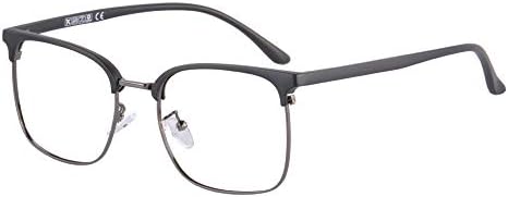 Очила за четене MEDOLONG TR90 с анти-синя светлина в рамка с антибликовыми лещи-LH6632(С20, анти-син, 200)