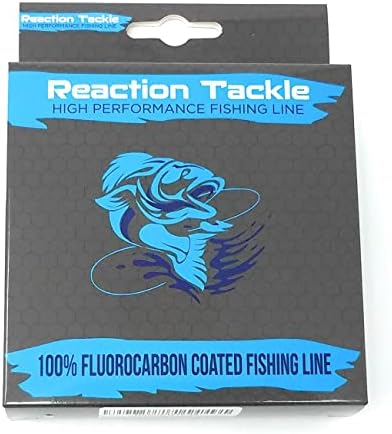 Риболовна риболов линия с Фторуглеродным покритие Reaction Tackle - 350 Ярда - Висока якост - Актуализиране на Mono