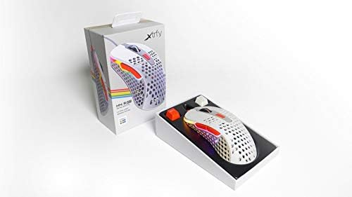 Сверхлегкая детска мишката XTRFY M4 RGB, уникален дизайн за дясна ръка, сензор Pixart 3389, EZcord® - Ретро