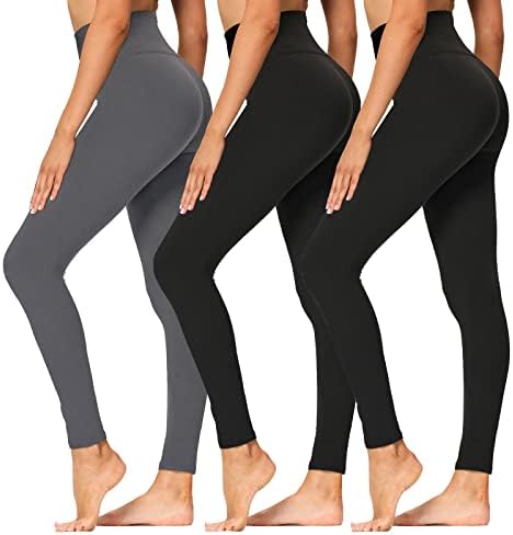 Дамски Гамаши с висока талия - Мека Спортни панталони за контрол на корема за Практикуване на Джогинг, Колоездене,
