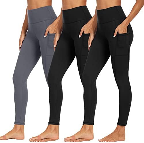 Дамски Гамаши с висока талия - Мека Спортни панталони за контрол на корема за Практикуване на Джогинг, Колоездене, Йога