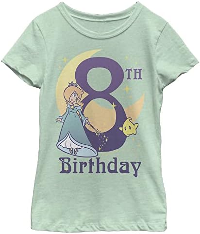 Тениска с къс ръкав за момичета Nintendo Little, the Big Gergana Birthday 8