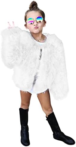 IKevan/ Яке от изкуствена кожа за малки момичета, Зимна Топла утепленная Космати яке, Зимни якета, Меховое палта,