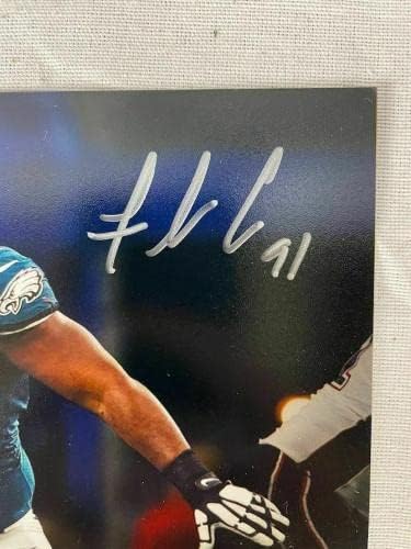 Флетчър Кокс подписа снимка фанатици шампионската SBLII Орли с автограф 8x10 - Снимки NFL с автограф