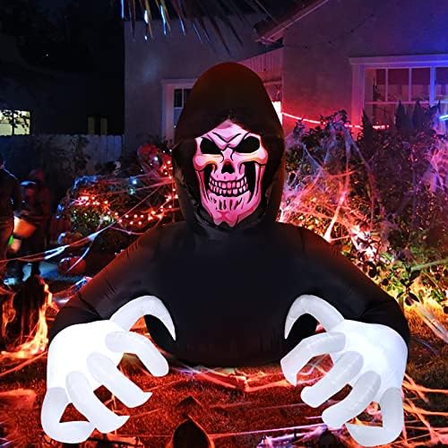 8 Фута Дължина Хелоуин Надуваем Мрачен Reaper Хелоуин Декорация Хелоуин Открит Експлозив Двор за Хелоуин Външни Украса