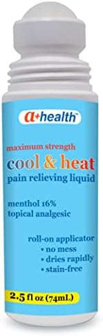 Течност за премахване на болка A + Health Cool & Heat, Ментол 16%, Максимална крепост, под формата На ролка, Направено в