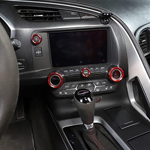 LLKUANG Централна Конзола Ac Регулатор на силата на звука Бутон за Смяна на Капака Покритие Подходящ за Chevrolet Corvette