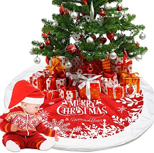 WODMB САМ Фетровая Пола за Коледната елха, Нетъкан декорация за Коледната елха, Подложка за настилки, Детски играчки,