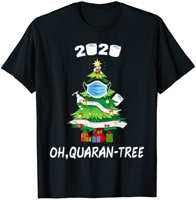 2020 Забавно Карантина Коледно Дърво, Маска С Орнаменти, кутия за Подарък мъжки t-shirt