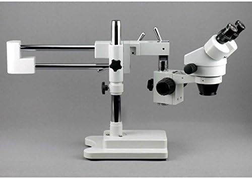 Професионален Бинокъла на Стереоскопични увеличение на микроскопа AmScope SM-4B-FRL, окуляры WH10x, увеличаване на 7X-45Ч,