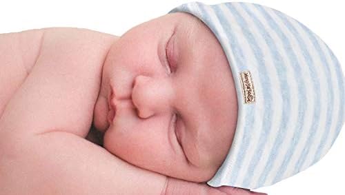 MMBABY 2 опаковки, Больничная шапчица за новородено, Унисекс, Памук, Меки Сладки шапки за бебета 0-6 месеца