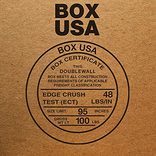 СКОРОСТНА САЩ Тежкотоварни кутии 25 x 25 x 25 см, с двойни стени от гофриран картон, за опаковка, доставка, преместване и съхранение