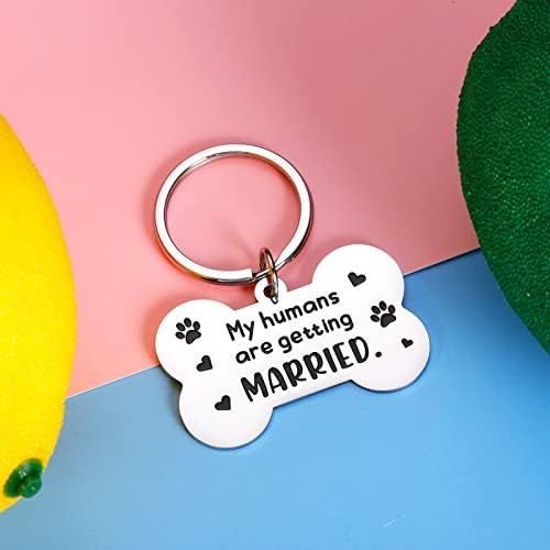 Символичен за кучета за Сватба, Домашни Кучета, Моите Хора се женят, Ден на Св. Валентин, на Обява за Ангажимента, подарък