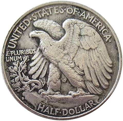 Полдоллара САЩ Walking Freedom 1935 сребърно покритие Копие на Възпоменателни монети