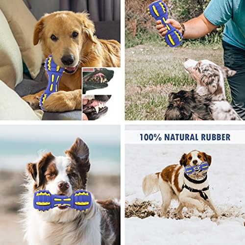 Детски играчки за дъвчене за кучета PIPETPET, Здрава гумена Пищащая играчка за кучета, двуслойни дизайн Позволява на кучето
