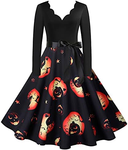Принцеса рокля на Хелоуин за жени 50-те години, Рокли за Среща на Завършилите с V-образно деколте, Леко Трапециевидное