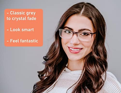 Sightline Многофокусные Очила за четене Сиви на цвят, с выцветанием кристали Прогресивно мощност Благородна Ацетатная