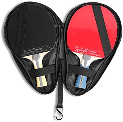 XMUENYTU Чанта за ракети за Тенис на маса Калъф за Събранието за Пинг-Понг с Подвижна Кука за 2 Весел