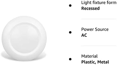 Дисков лампа JULLISON 6-Инчов led Нископрофилен-вградени и за повърхностен монтаж, Кръгла, 15 W, 900 лумена, Дневна светлина