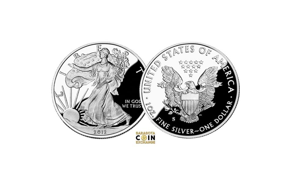 2012 Година, в Сан Франциско, Американски Сребърен Орел, Оригиналната опаковка не е включена, 1 Унция, 999 сребърни монети,