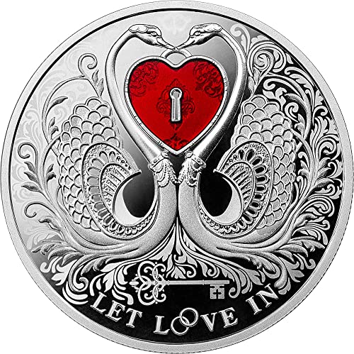 2022 DE Модерна Възпоменателна монета PowerCoin Let Love сребърна монета номинална стойност от 1$ Ниуе 2022 17,5 Гр