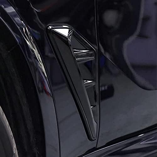 Riloer Автомобили Акула Страничната Решетка Броня Странично отдушник Накладка е Съвместима с BMW X5 G05 2019 2020 2021, 2 бр.
