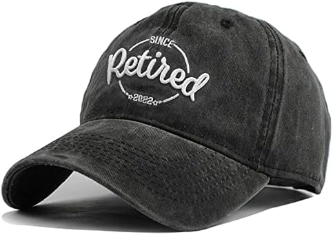 Мъжка бейзболна шапка LOKIDVE, Бродирани се пенсионират от 2022 година, Регулируем Деним Шапка за татко, на Бродирани пенсиониране
