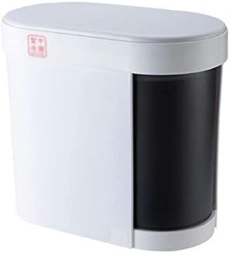 SLSFJLKJ 3 в 1 кофа за Боклук, за мокро и сухо сортиране, Открывающееся налягане, кофа за Боклук с капак, Капацитет за съхранение