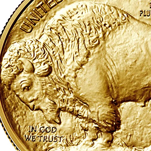 2023 Златна монета Buffalo MS-70 тегло 1 унция (Ранни издания - Blue Label) 24 хиляди $ 50 NGC MS70