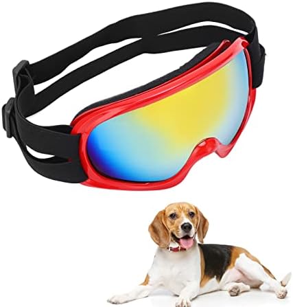 plplaaoo Слънчеви Очила за кучета, Очила за домашни любимци, 6.3 инча, Защита от ултравиолетови лъчи, вятър,
