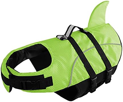 Спасителна жилетка за кучета Ripstop Shark, Спасителна жилетка за кучета с висока плавучестью и повдигане на дръжката