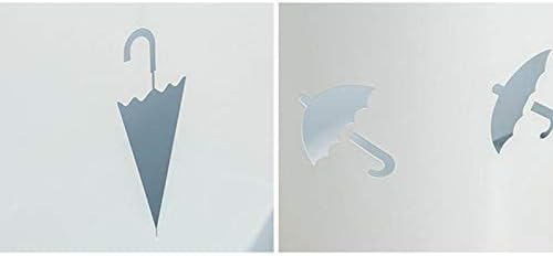 Поставка за чадъри Muteiki, Творческа кожа, метално Резное кофа за чадъри, два слоя, може да добавяте дълги чадъри, Сгъваеми