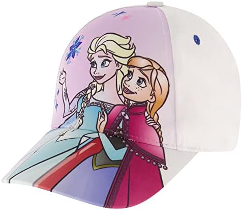 Бейзболна шапка на Дисни Little, Frozen Elsa & Anna, Регулируеми Шапки за деца от 2-4 години Или момичета, за деца от