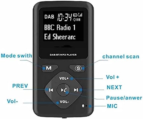 LMMDDP Радио DAB Радио DAB/DAB Цифрово радио-4,0 Личен Джоб FM Мини Преносими Радио MP3 Micro-USB за Дома