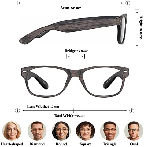 ZENNI Сини Светозащитные Очила за Четене за Жени и Мъже