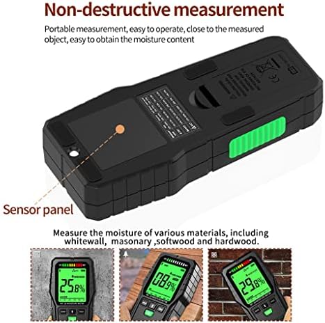 WDBBY Измерване на влажност на дървесина Дигитален Електрически Тестер инструмент за Измерване LCD дисплей Вълнови влагомер