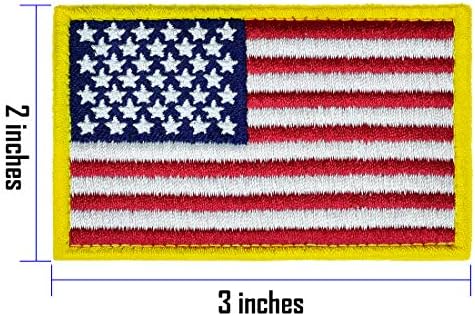 Тактическа Нашивка с бродерия Хартата на САЩ, 3 Броя, Американското Знаме, Емблемата на Военни униформи, на Съединените