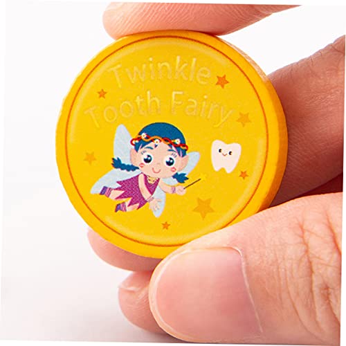 Toyvian 20pcs Феята на зъбките Златна Монета Бебешки Играчки, Играчки За Момичета Забавни Играчки за Деца Златен Медал Феята