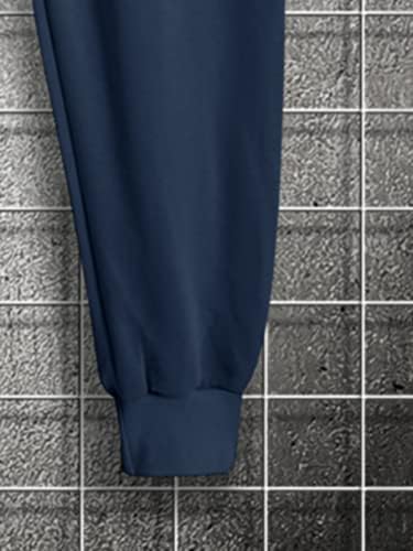 FIOXA / Мъжки облекла от две части, Мъжка тениска с писмото шарките и спортни панталони с завязками на талията