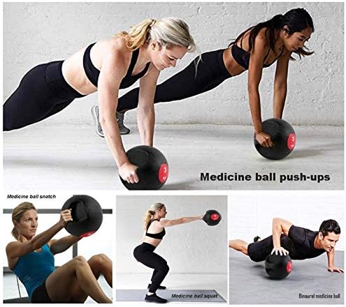 Медицински топки с двойна дръжка, Гума Медицински Топка за тренировка на баланса, Топка за аеробика и фитнес, 3 кг /4