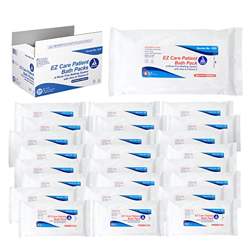 Пакети за вана Dynarex EZ Грижи за пациенти, Предварително навлажнени мокри кърпички за еднократна употреба - Не Смываемая
