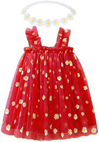 BGFKS/рокля-пакетче с маргаритками за малки момичета, празнична рокля на принцеса с Мека превръзка на главата във формата