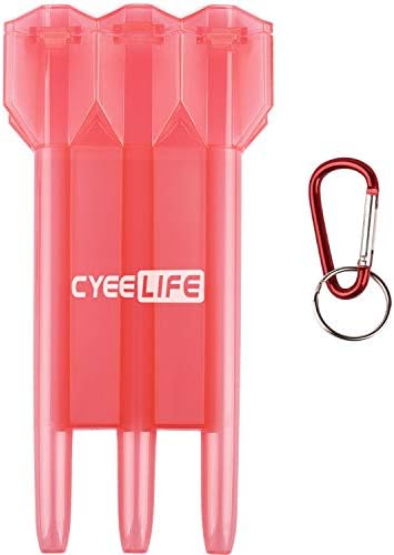 CyeeLife-Калъф за стреличките от черна прозрачна пластмаса, чантата за дартс-11 цвята за всички видове стреличка-Титуляр-Пластмасов
