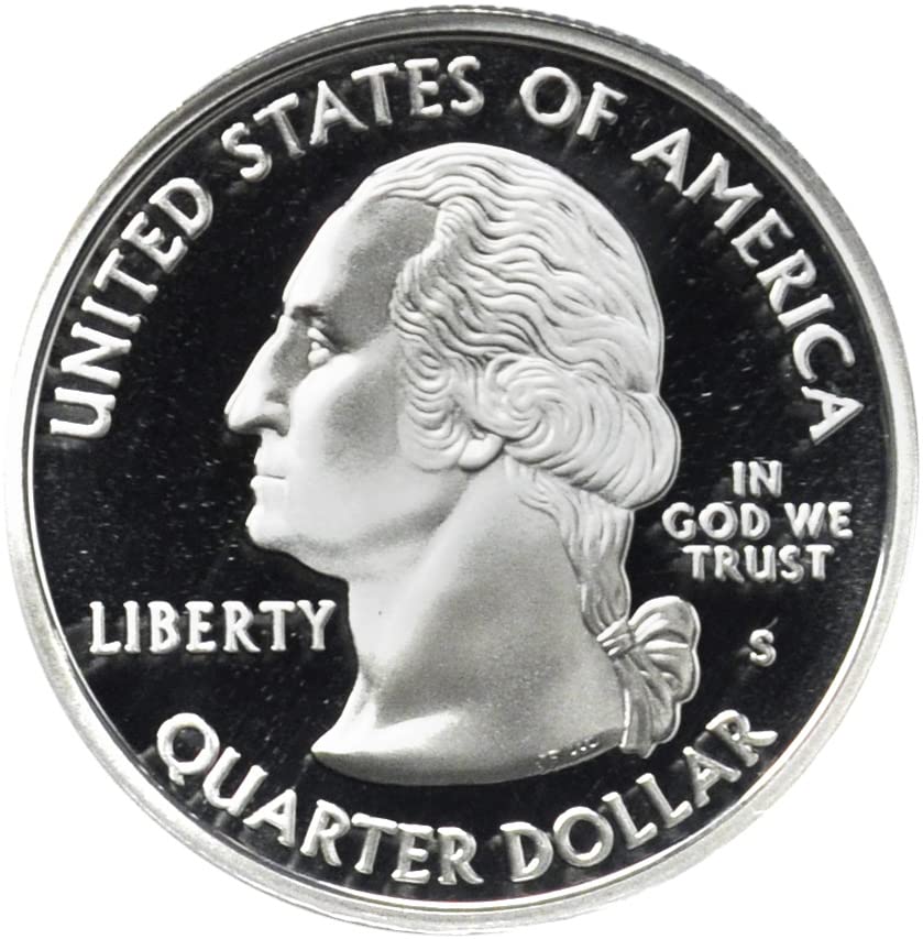 Сребърен тримесечие на 2005 г., в Орегон. От отворения ментов набор от 25 цента (1/4 долара), Оценен на Продавача Some да се