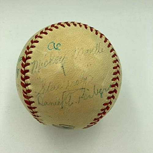 Мики Мэнтл Новак Джоплин Майнерз 1950 г., подписа договор с JSA COA-Ниските нива лига бейзбол - Бейзболни топки с автографи